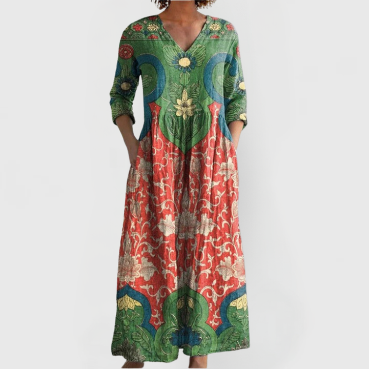 Sofía | Vestido Floral Largo